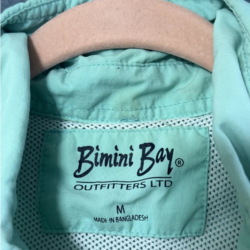 Bimini Bay Outfitters Short Sleeve Button Up Vented Fishing Shirt Size Medium - Picture 3 of 12